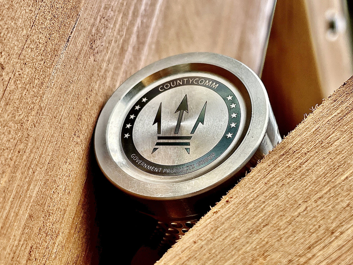 Big Shot - Machined Titanium 2 Oz Glass