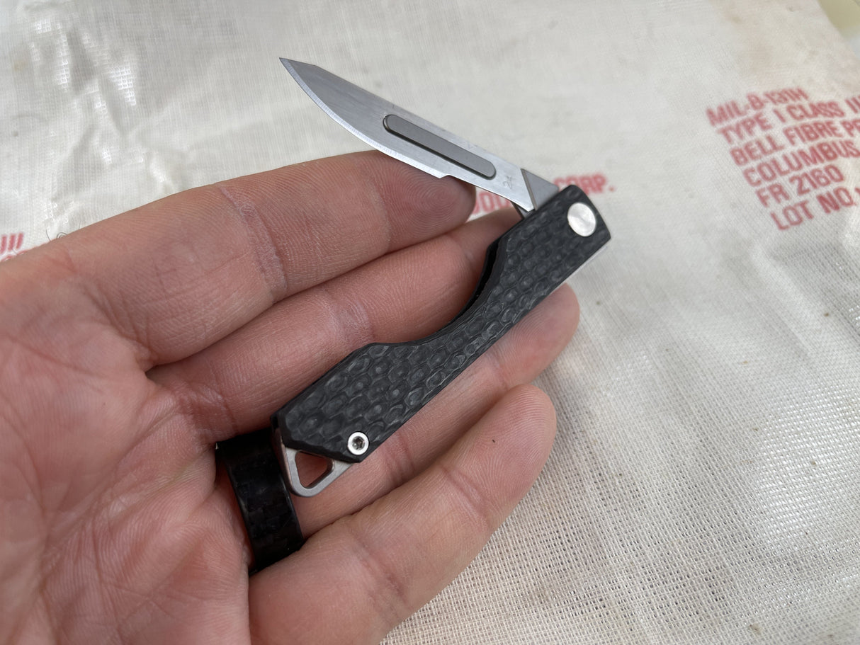 Carbon Fiber Folding Craft Scalpel Knife
