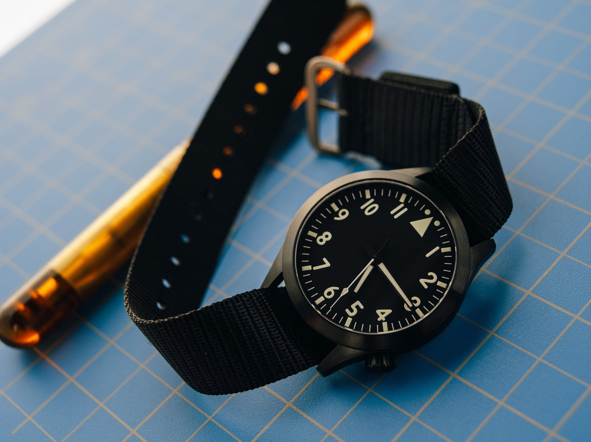 DLC Stainless Steel Pilot Automatic Watch by Maratac®