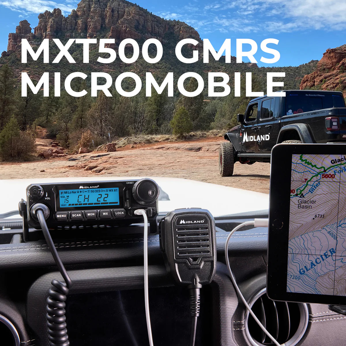 Midland GMRS MXT500AGR | 50-Watt Harvest Bundle