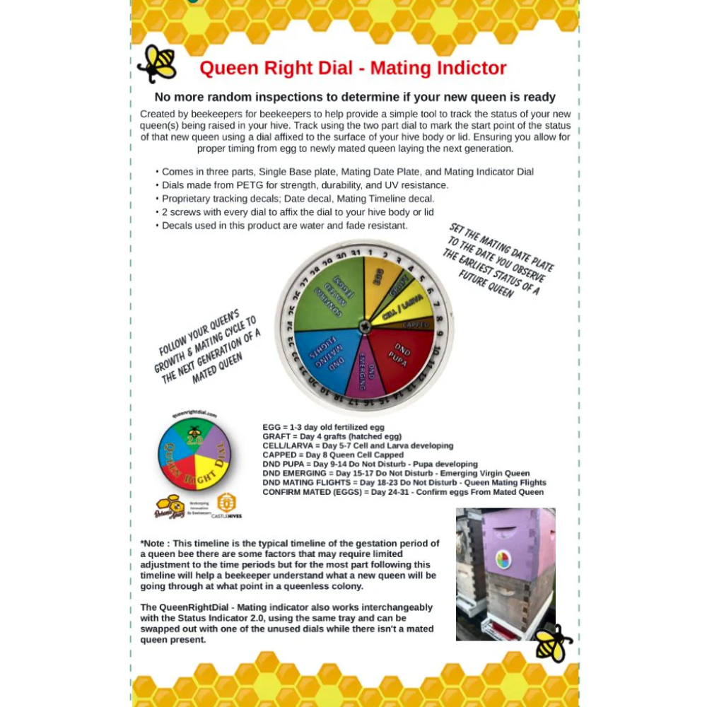 Queen Right Dial - Mating Indicator