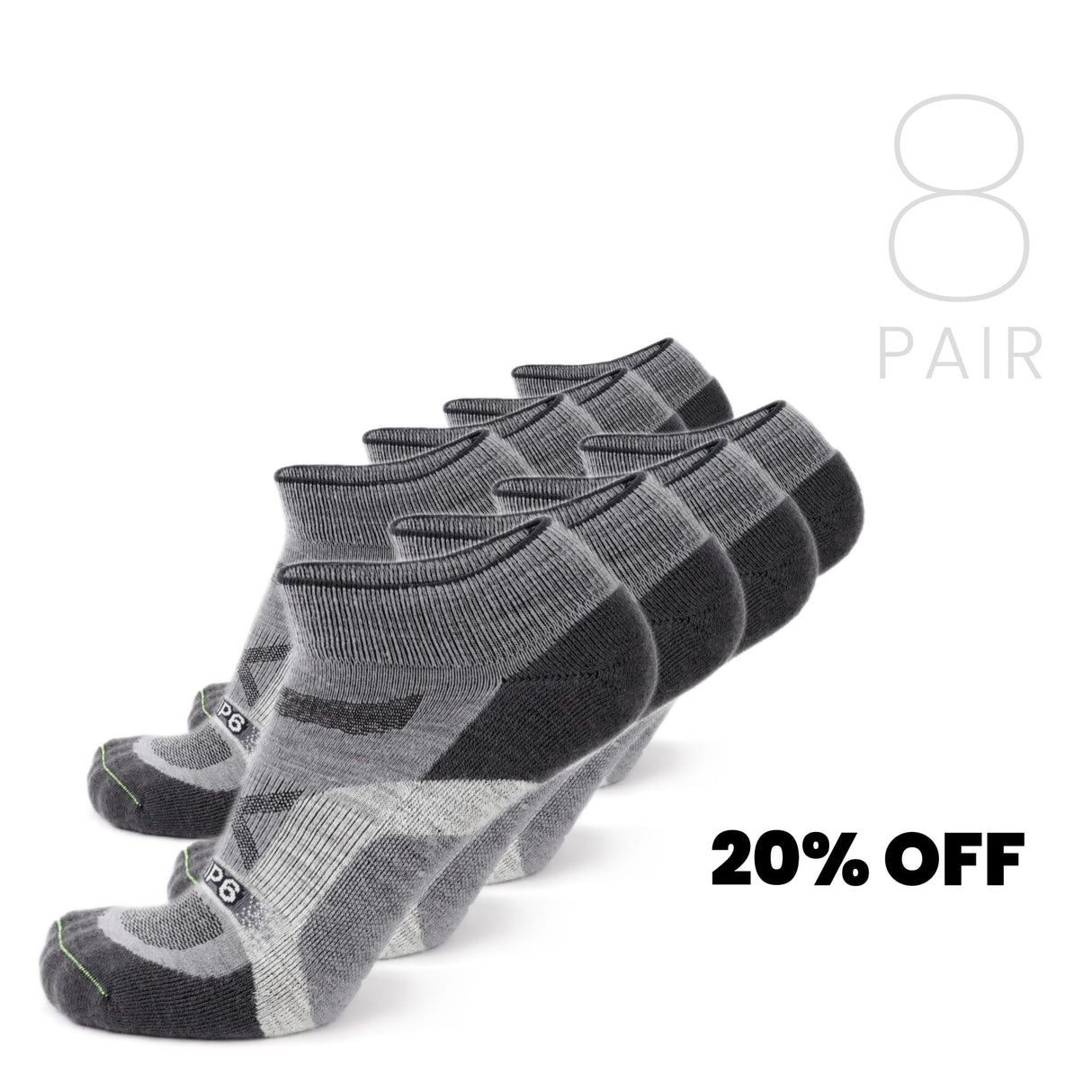 Wool Ankle Socks - Approach Grey