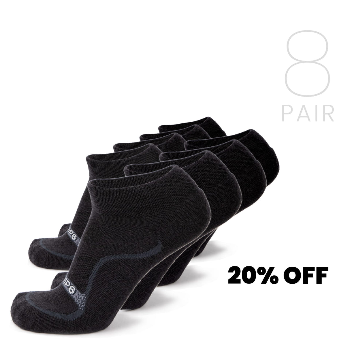 Wool Ankle Socks - Everyday Black