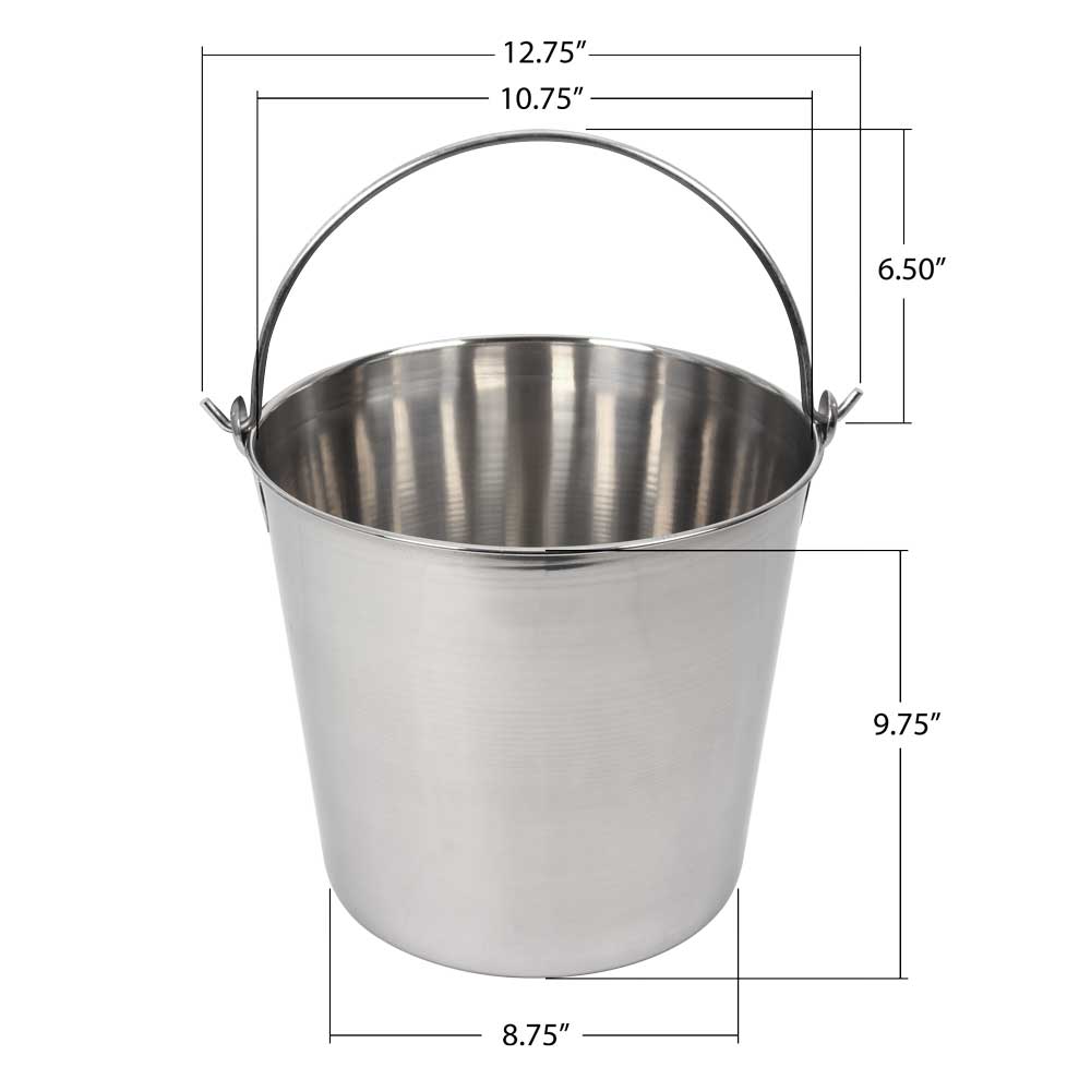 LINDY'S 13-qt Stainless Steel Pail