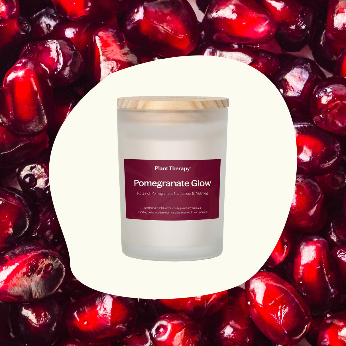 Pomegranate Glow Naturally Scented Candle