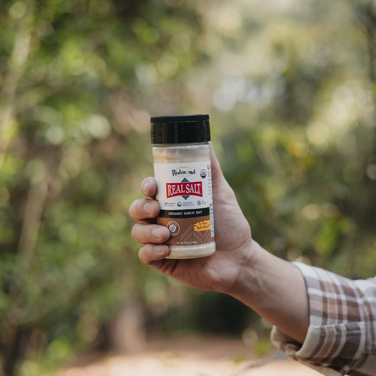 Real Salt Garlic Salt Seasoning Shaker