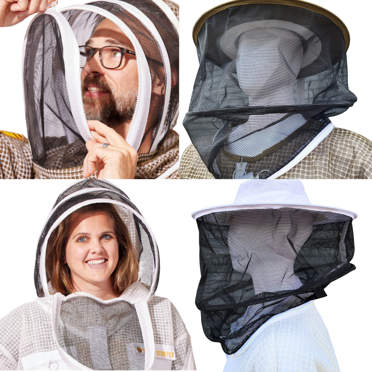 Round or Fencing Beekeeping Veil