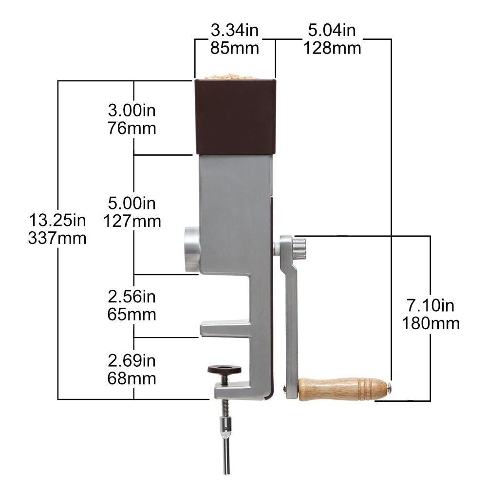 Hand Crank Grain Mill - Wheat Flour MIll