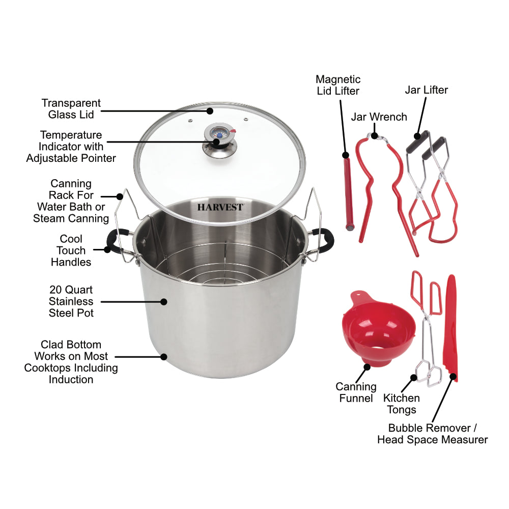 Harvest Stainless Steel Canner with Tools