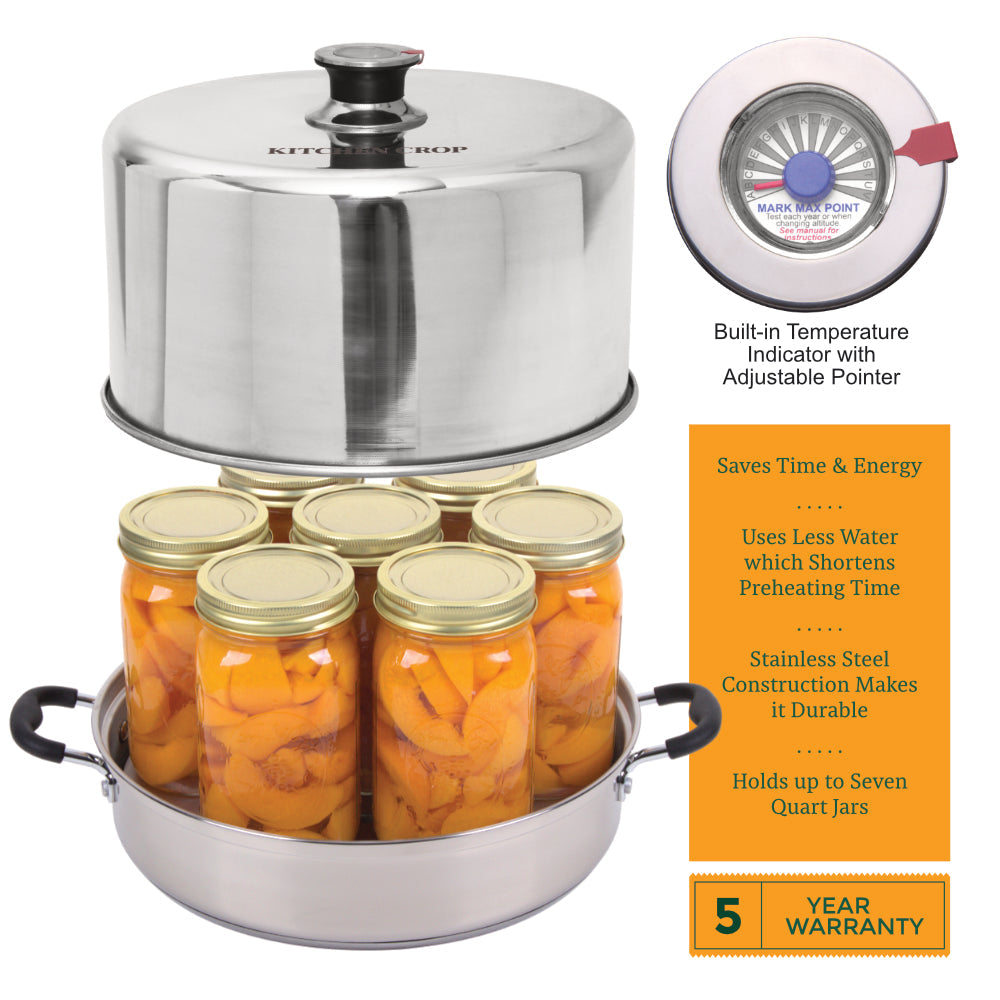 Kitchen Crop Stainless Steel Steam Canner