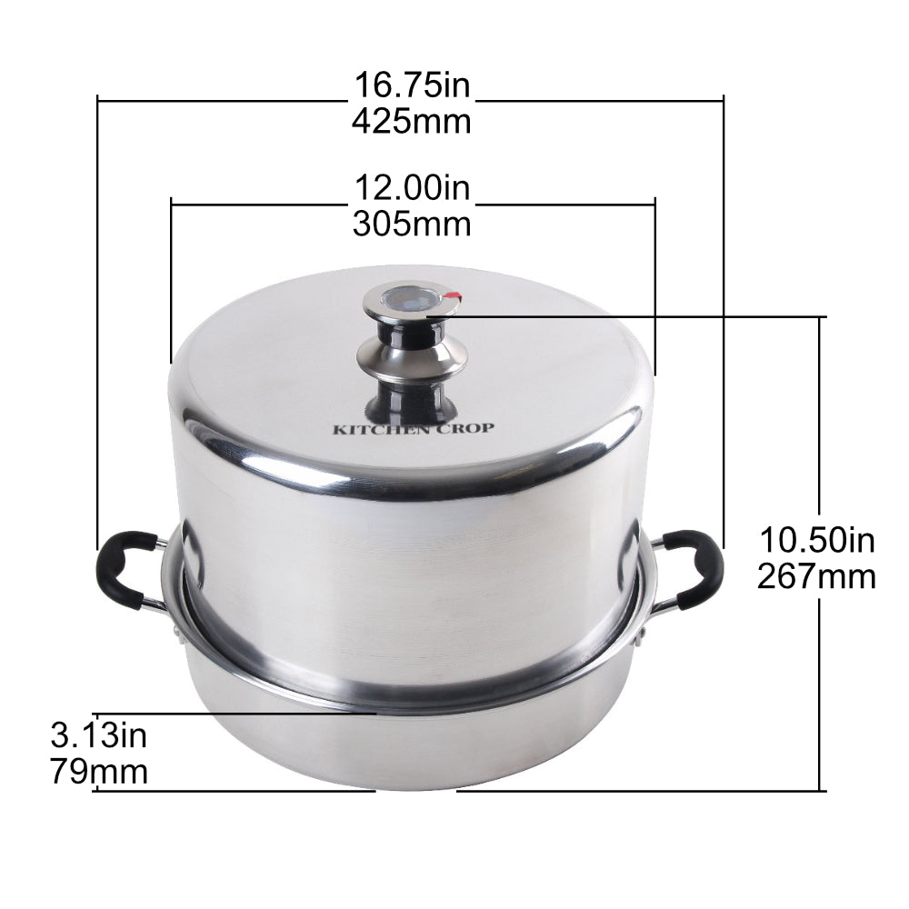 Kitchen Crop Stainless Steel Steam Canner