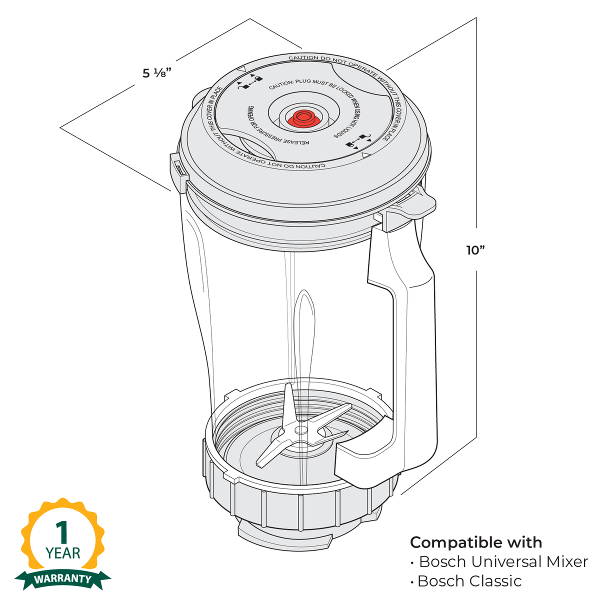 Vacuum Blender Mixer Attachment