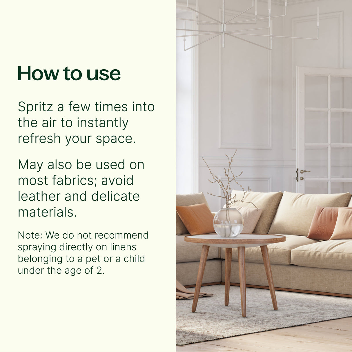 Vanilla Amber Room Spray 2 oz