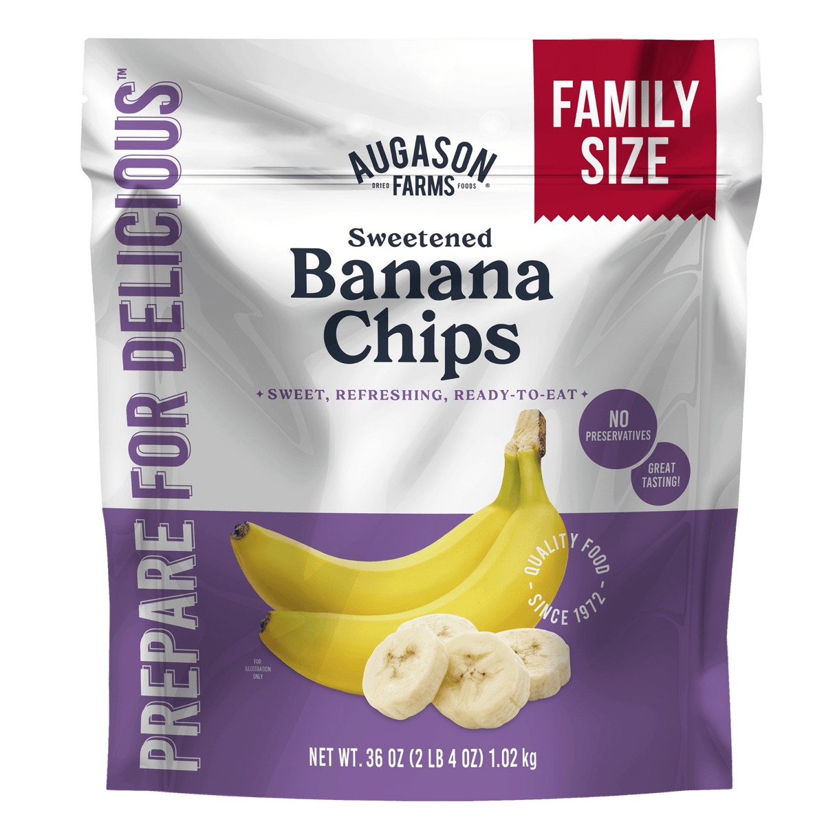 Banana Chips Family Size Pouch, 34 Servings