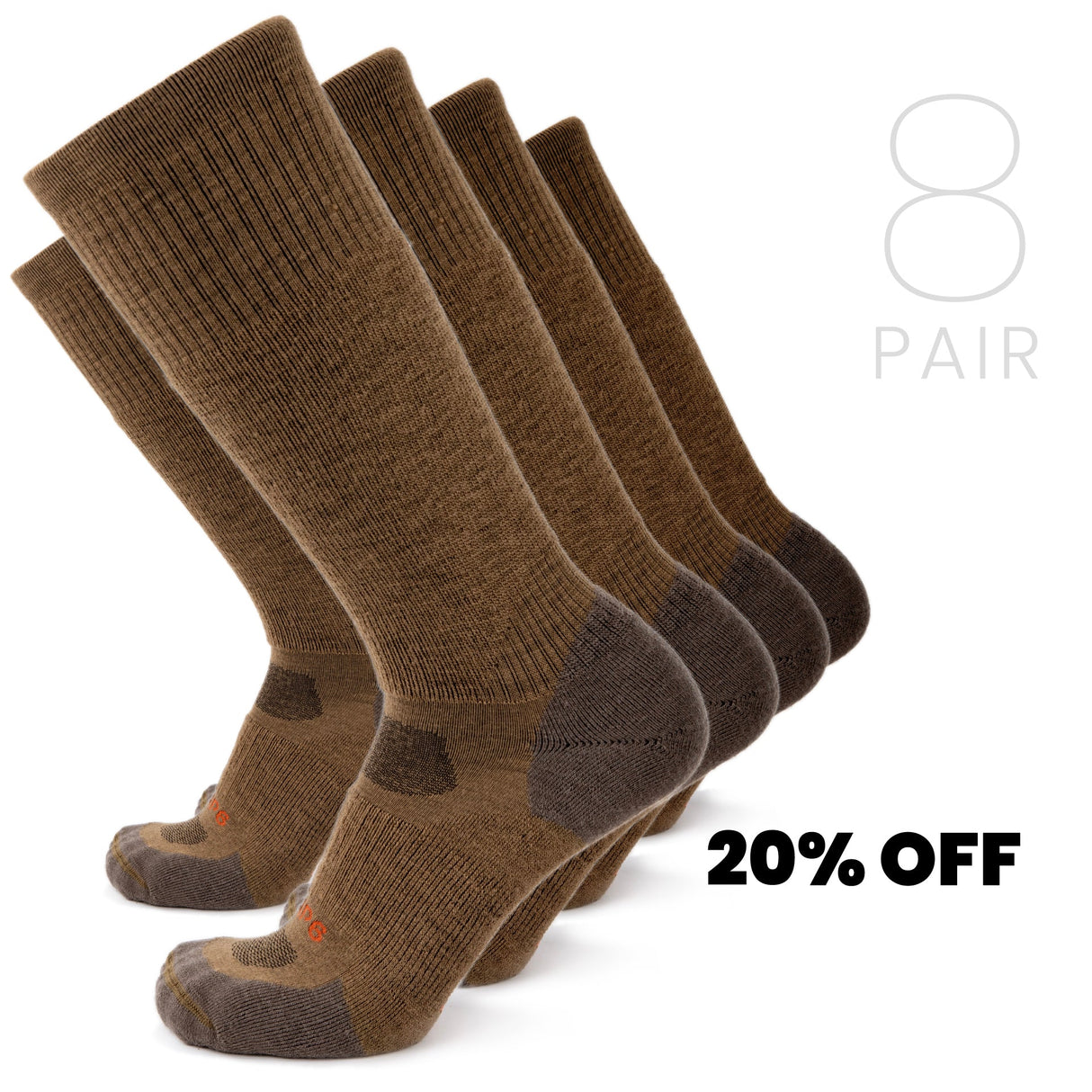 Coyote Wool Boot Sock