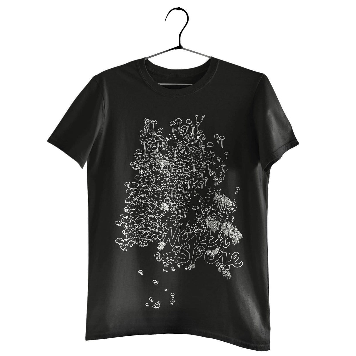 Bioluminescent Fungi North Spore T-Shirt