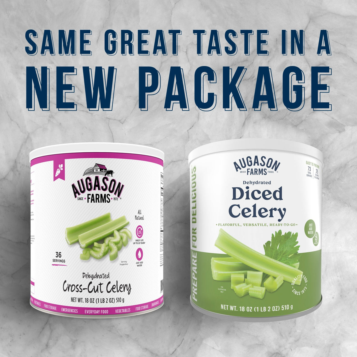 Dehydrated Cross Cut Celery Can, 73 Servings