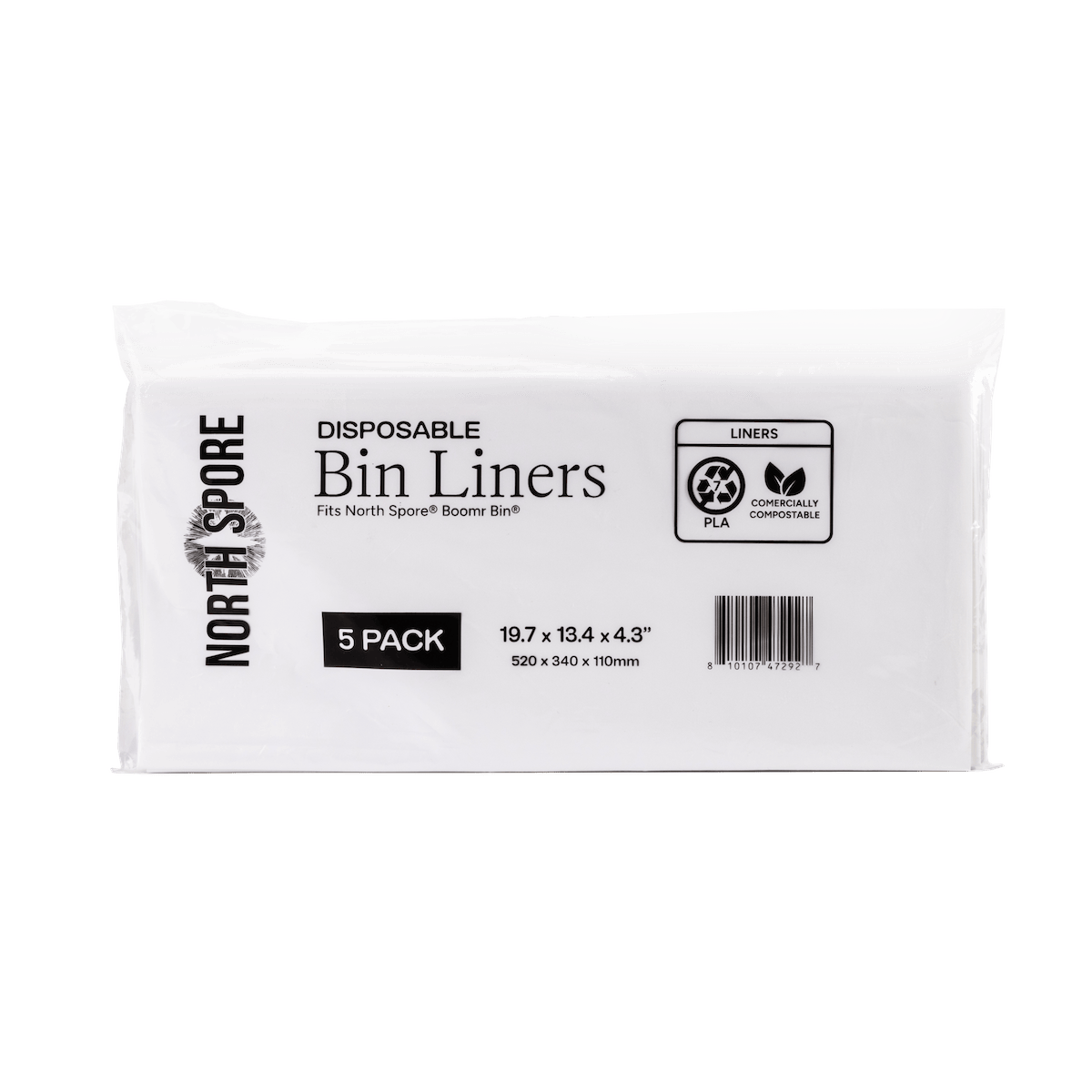 5-Pack Boomr Bin Mushroom Monotub Liner Inserts