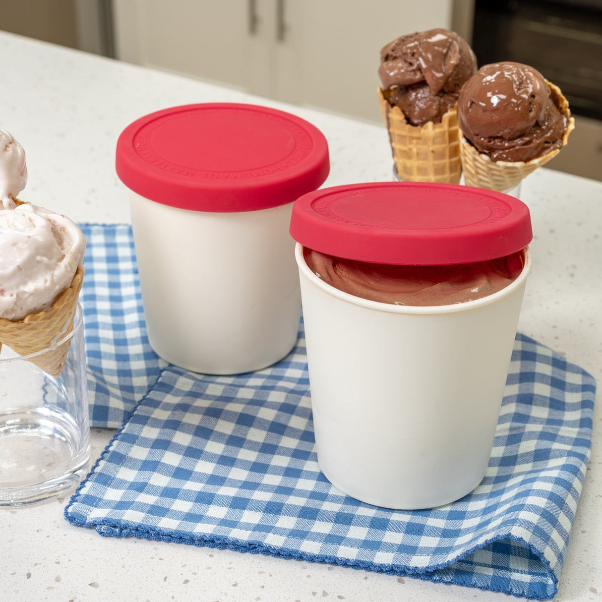 Ice Cream Containers - 1 Quart (2-Pack)