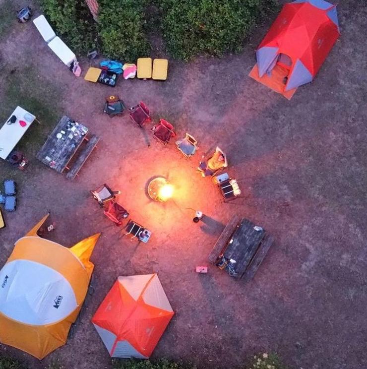 Naked LavaBox Combo: Color-changing fire pit with Over/Under and Bugout Bag