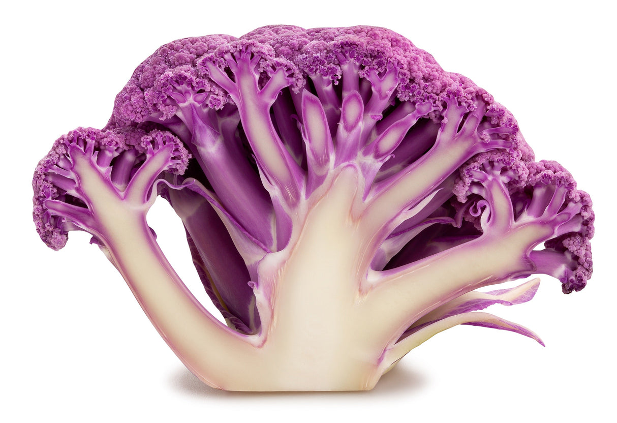 25 PURPLE CAULIFLOWER Violet Queen Brassica Oleracea Botrytis Vegetable Seeds