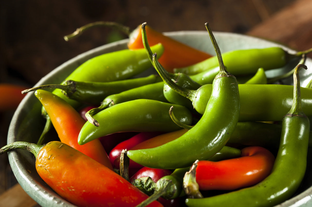 200 Hot SERRANO TAMPIQUENO PEPPER Mexican Chile Capsicum Annuum Vegetable Seeds