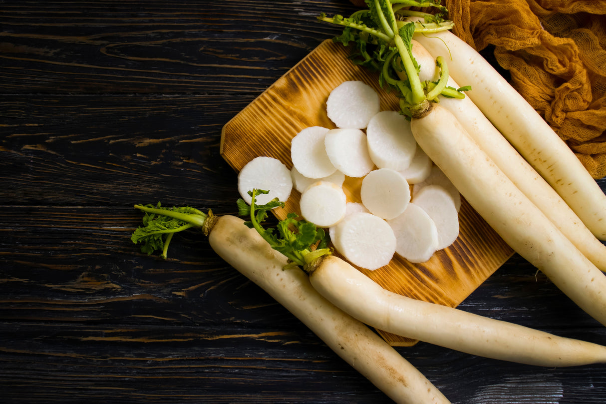 1250 WHITE ICICLE RADISH Raphanus Sativus Vegetable Seeds