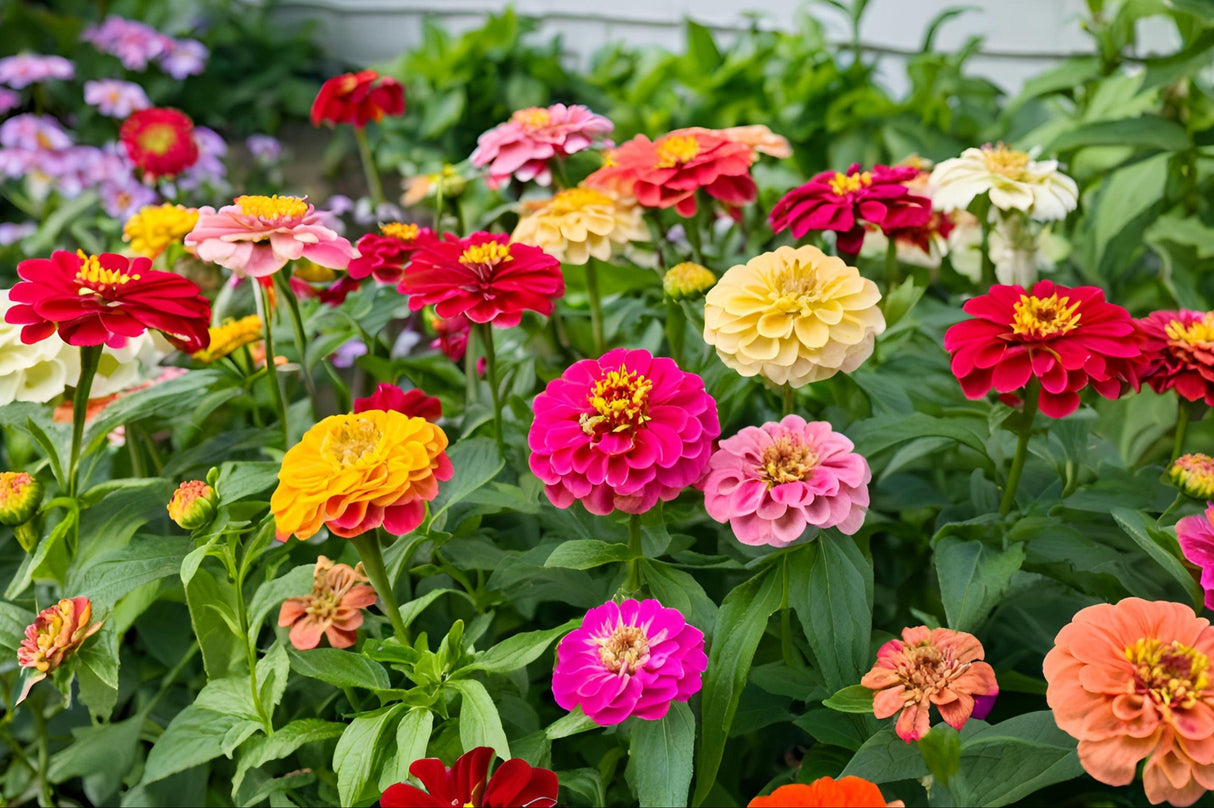 200 Mixed Colors ZINNIA POMPON Zinnia Elegans Flower Seeds