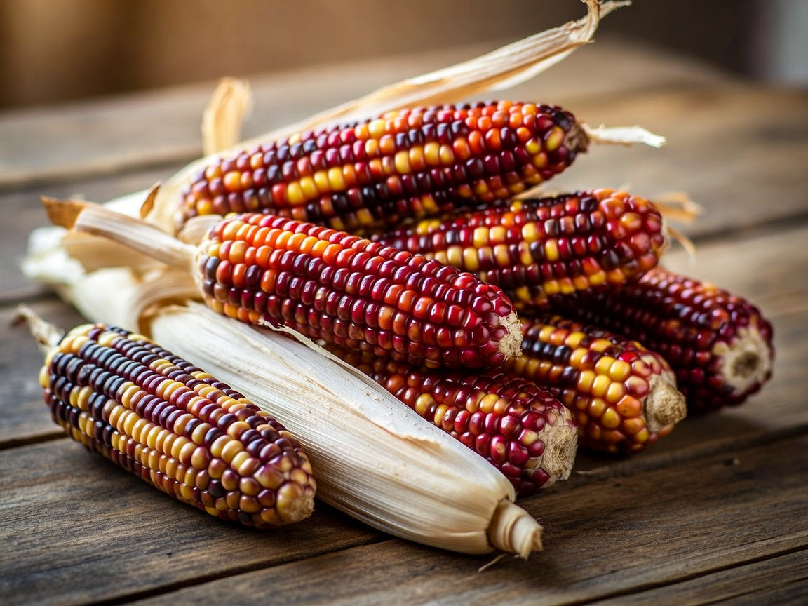 50 Indian MINI MIX CORN Miniature 4" Ears Ornamental Zea Mays Vegetable Seeds