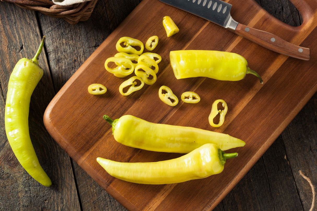 250 SWEET BANANA PEPPER Hungarian Capsicum Annuum Vegetable Seeds