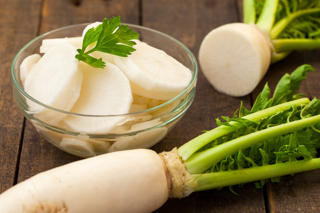 1250 WHITE ICICLE RADISH Raphanus Sativus Vegetable Seeds