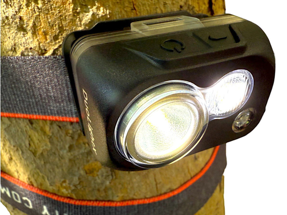 DuoLightX Headlamp ( Dual Power Options Included ) by Maratac®