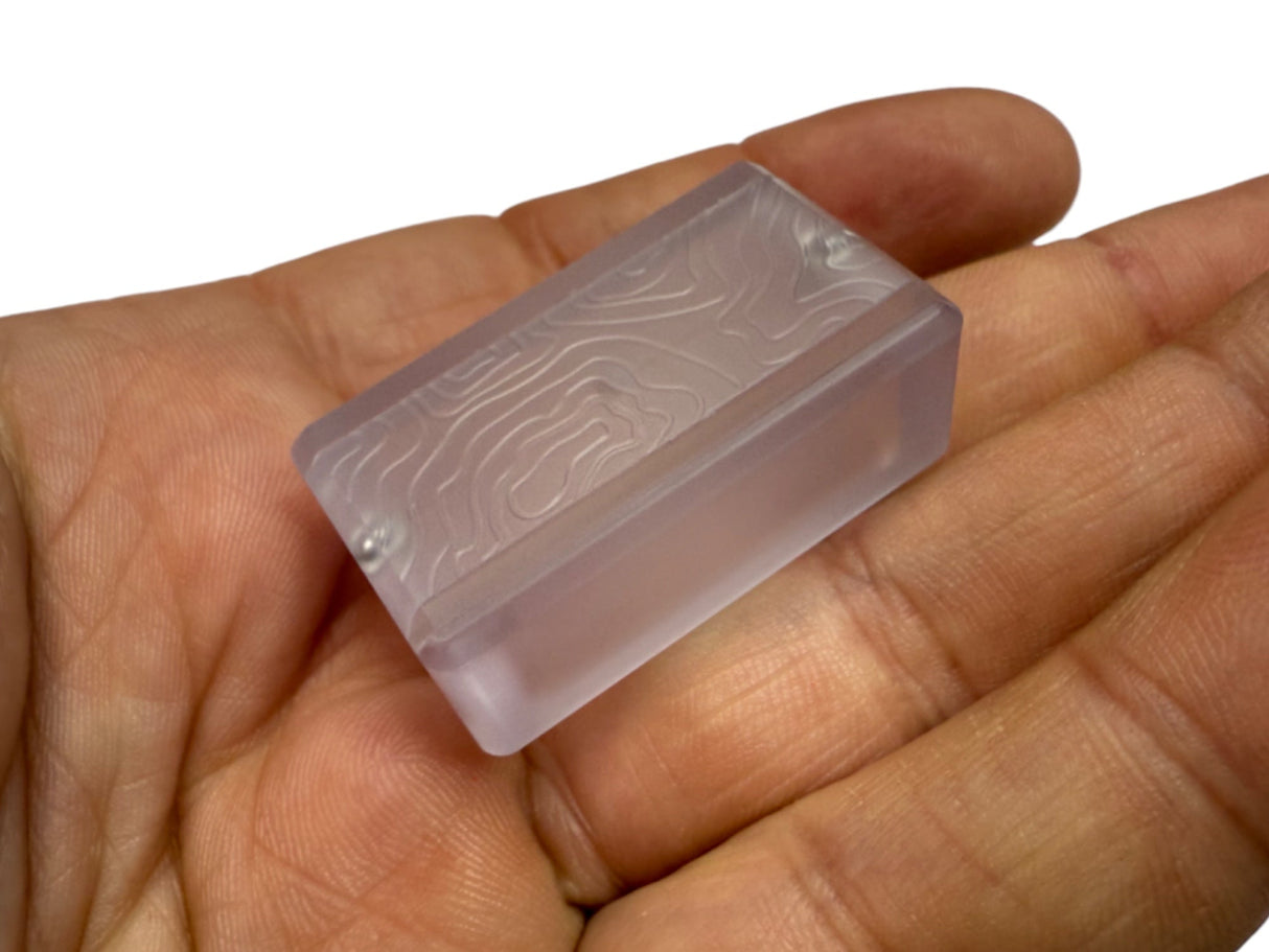 Tiny Polycarbonate Pocket Box - Gen 3 Topo + Glow Silicone Holder