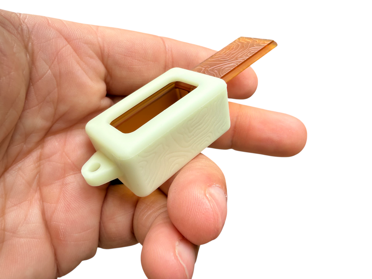 Tiny Ultem Pocket Box - Gen 3 Topo + Glow Silicone Holder