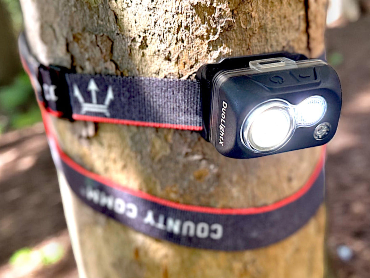 DuoLightX Headlamp ( Dual Power Options Included ) by Maratac®