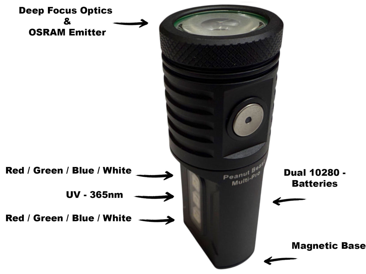 Peanut Beast Multi-Pro – 1400LM +RGBW+UV By Maratac®🚨 New! 🚨