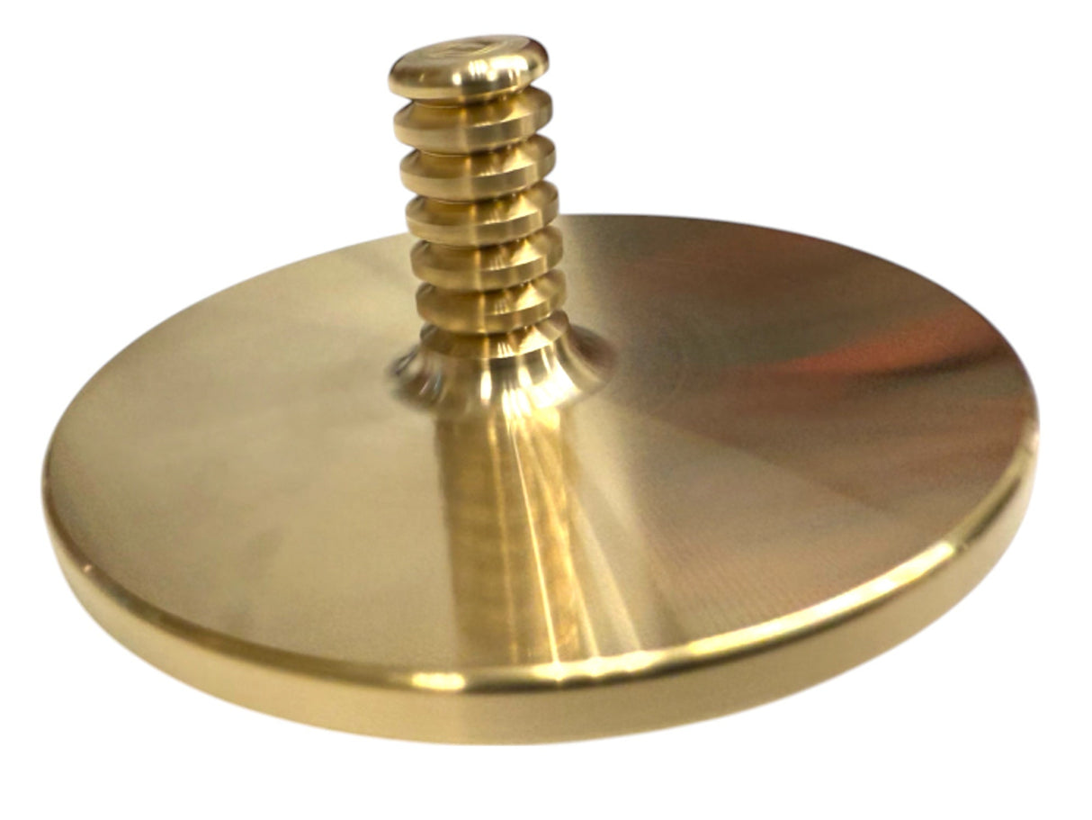 MEGA Tip Top - Tungsten / Brass - Spinning Top + Delrin Stand by Maratac® 🔥 New 🔥