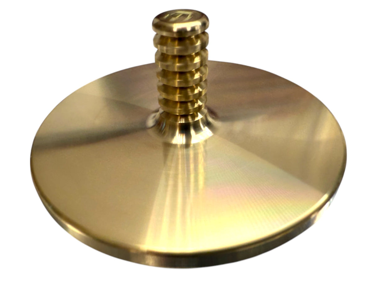 MEGA Tip Top - Tungsten / Brass - Spinning Top + Delrin Stand by Maratac® 🔥 New 🔥