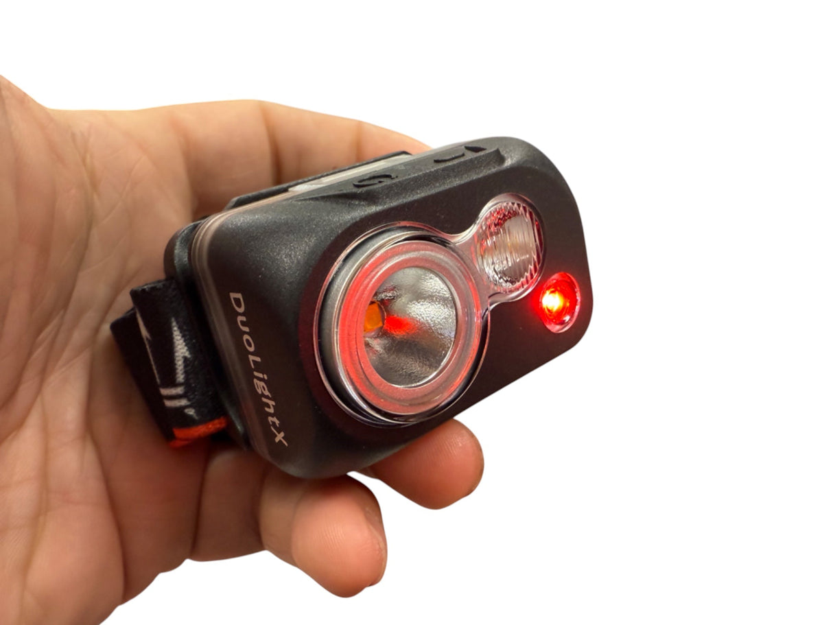 DuoLightX Headlamp ( Dual Power Options Included ) by Maratac®