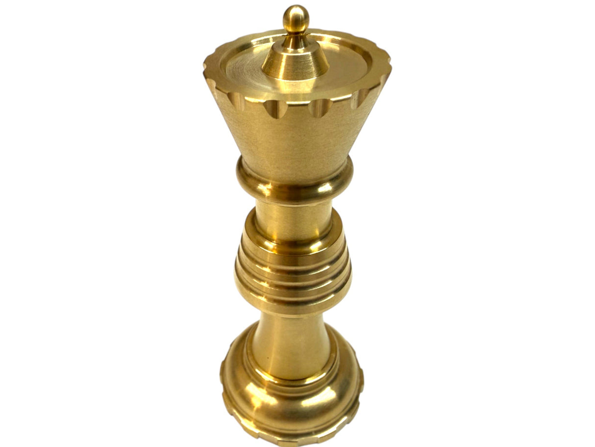 Brass Queen Chess Piece - Secret Capsule