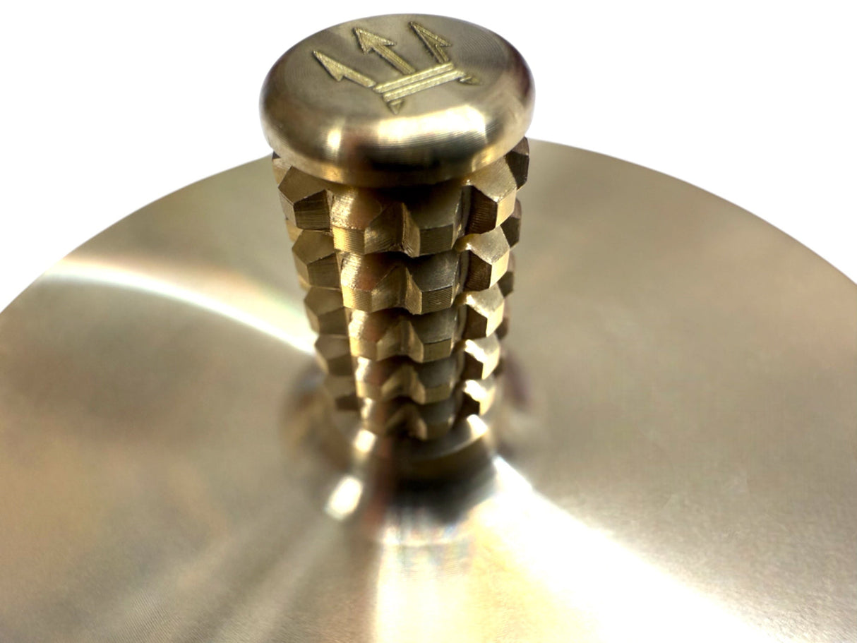 MEGA Tip Top - Tungsten / Brass - Spinning Top + Delrin Stand by Maratac® 🔥 New 🔥