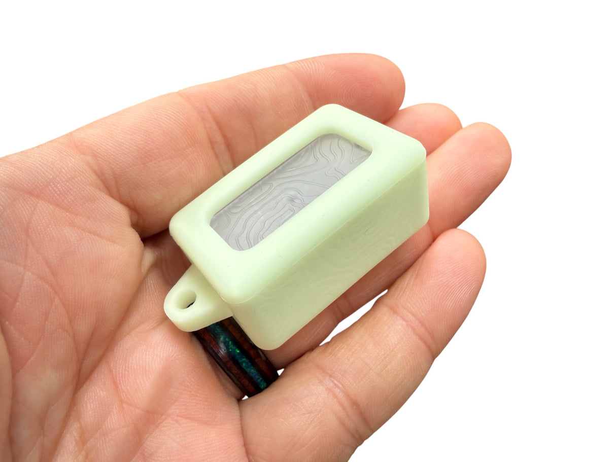 Tiny Polycarbonate Pocket Box - Gen 3 Topo + Glow Silicone Holder