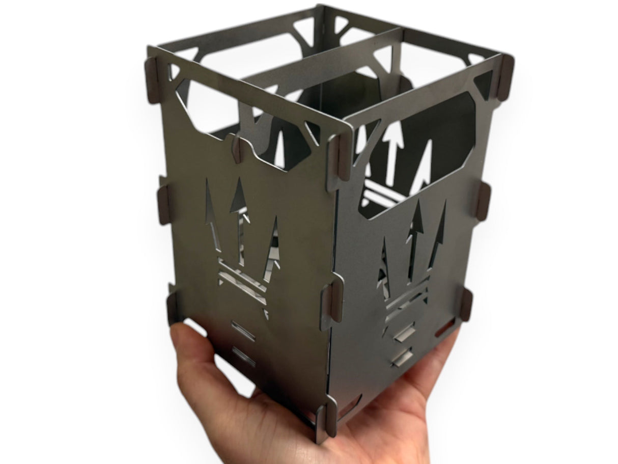 Ultra-Light Collapsible Titanium Pocket Stove by Maratac®