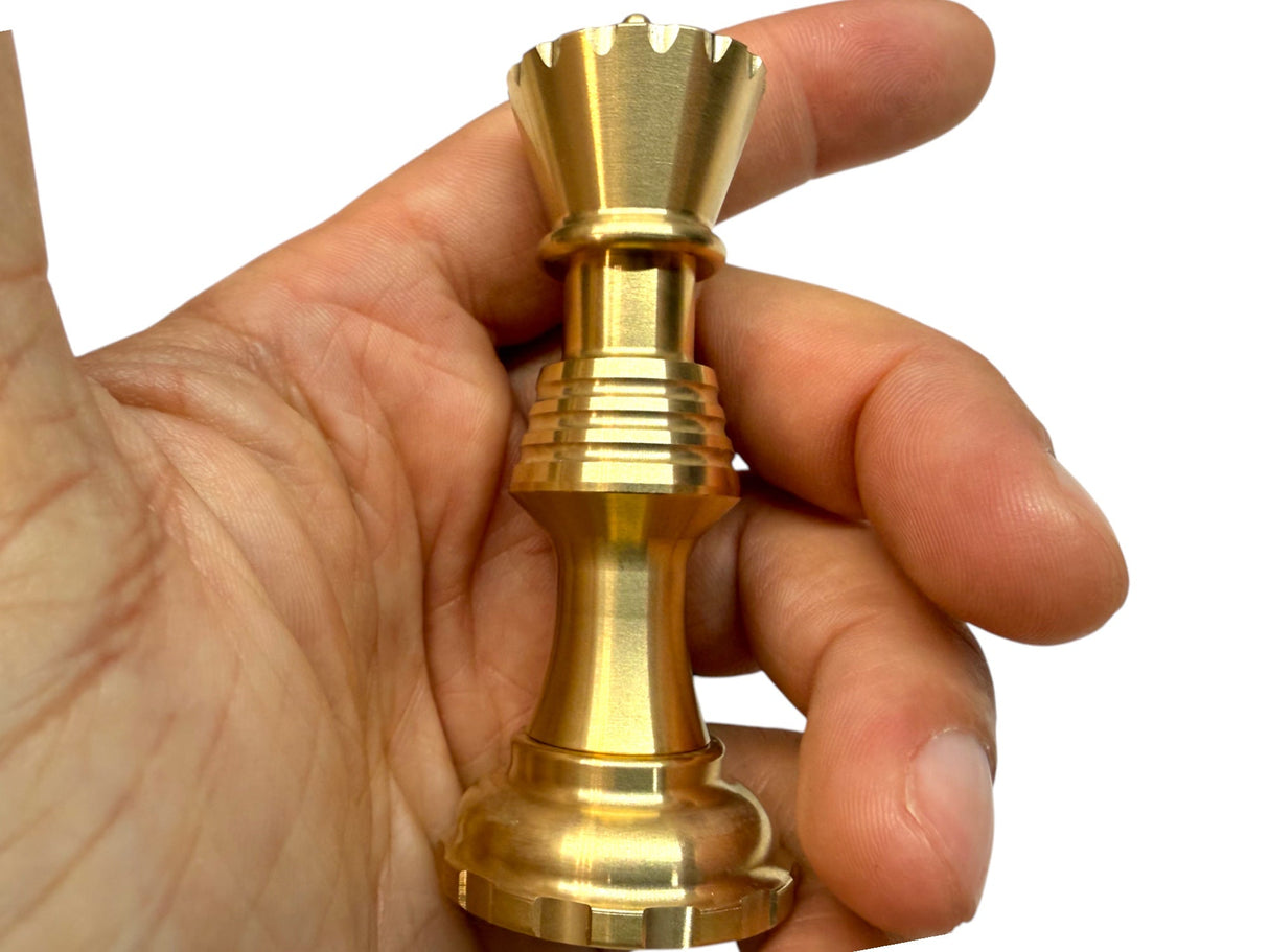 Brass Queen Chess Piece - Secret Capsule