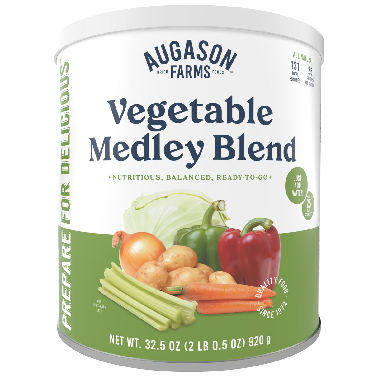 Vegetable Medley Blend Can, 131 Servings
