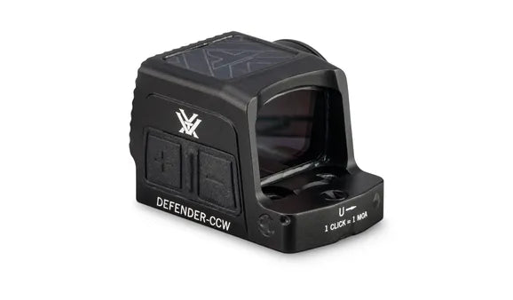 Vortex Defender-CCW Enclosed Solar Micro Red Dot - 3 MOA Dot / 32 MOA Circle Reticle