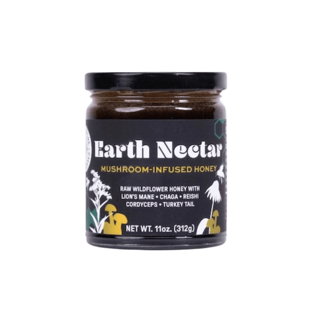 Earth Nectar: Mushroom-Infused Wildflower Honey