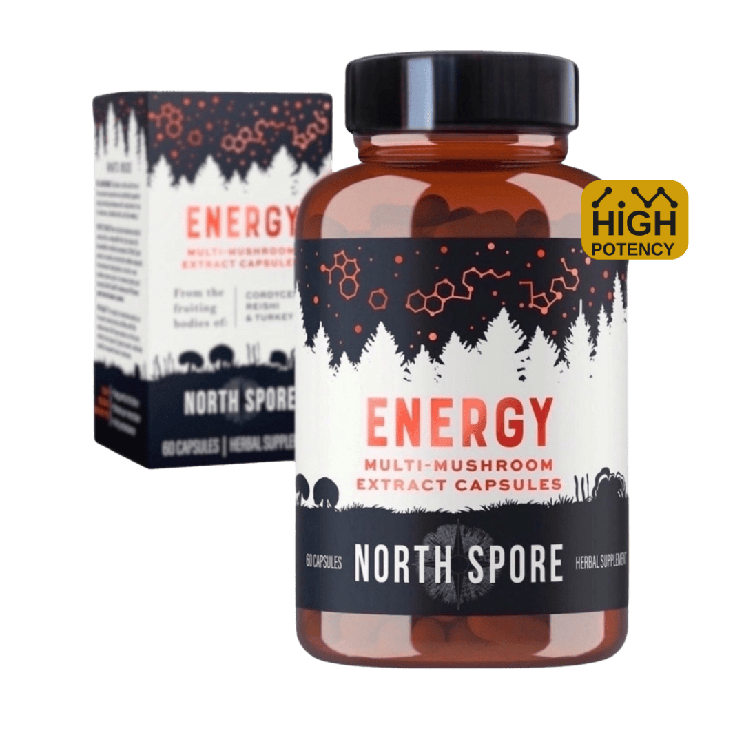Organic ‘Energy’ Mushroom Capsules (High Potency)