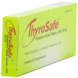 FDA Approved Thyrosafe Potassium Iodide (KI) Tablets - Protects Against Radioactive Iodine