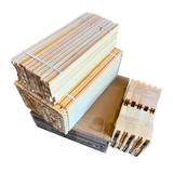 Medium 6 1/4-Inch Frame, Grooved Top / Grooved Bottom With Double Wax Foundation